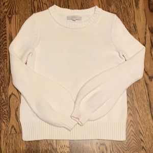 Loft Cream Sweater with Bell Sleeves